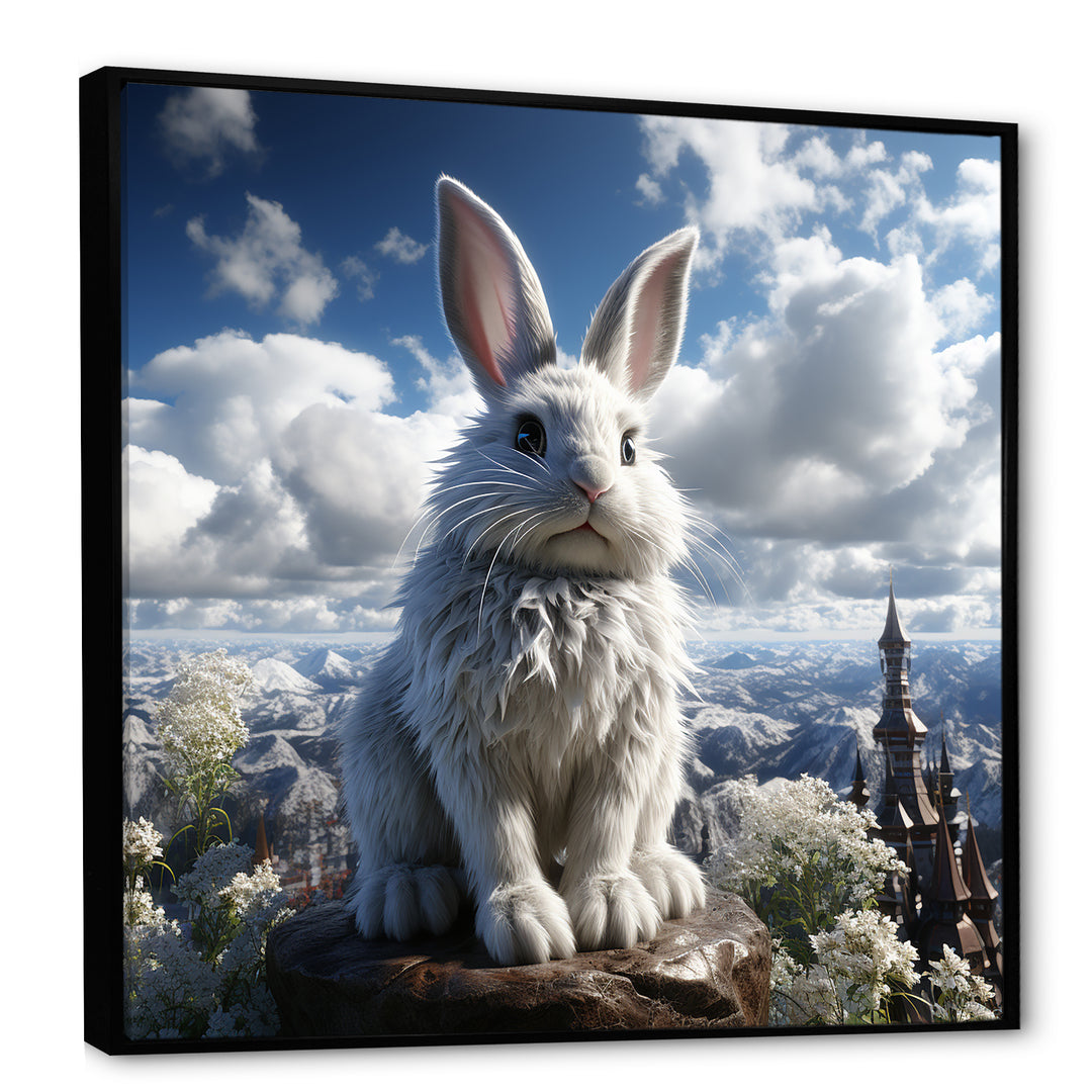 Mighty Rabbit Mountain Top - Rabbit Bedroom Wall Art