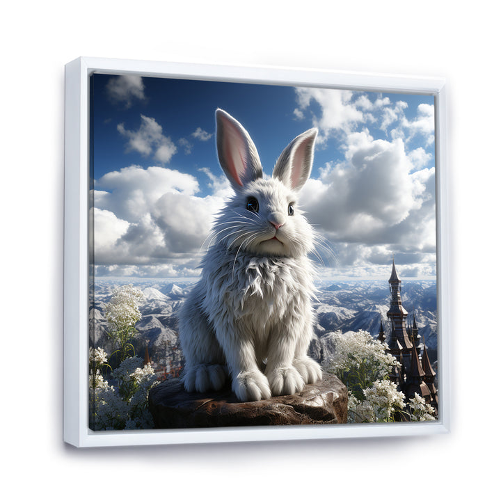 Mighty Rabbit Mountain Top - Rabbit Bedroom Wall Art