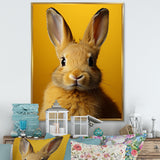 Whimsical Yellow Rabbit - Rabbit Wall Decor