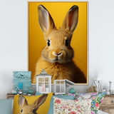 Whimsical Yellow Rabbit - Rabbit Wall Decor