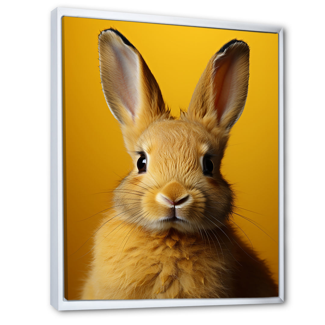 Whimsical Yellow Rabbit - Rabbit Wall Decor
