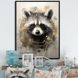 Mischief Raccoon Portrait - Raccoon Wall Decor