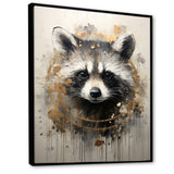 Mischief Raccoon Portrait - Raccoon Wall Decor