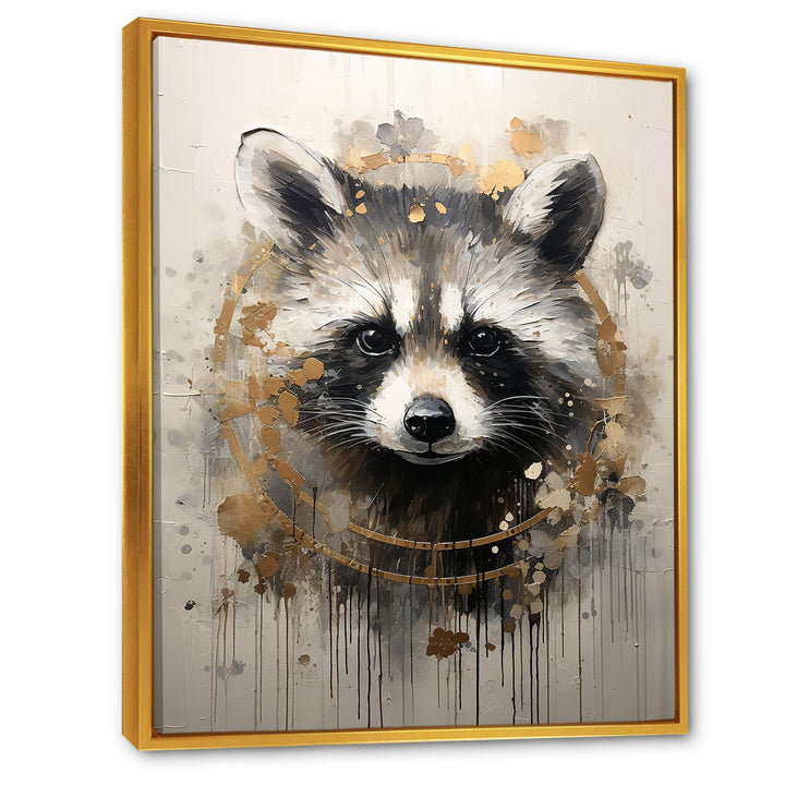 Mischief Raccoon Portrait - Raccoon Wall Decor