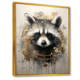 Mischief Raccoon Portrait - Raccoon Wall Decor