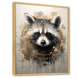 Mischief Raccoon Portrait - Raccoon Wall Decor