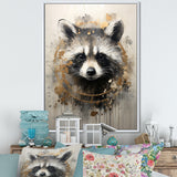 Mischief Raccoon Portrait - Raccoon Wall Decor