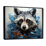 Mischief Raccoon Portrait I - Animals Canvas Wall Art