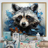 Mischief Raccoon Portrait I - Animals Canvas Wall Art