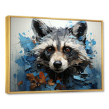 Mischief Raccoon Portrait I - Animals Canvas Wall Art