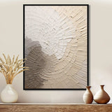 Graceful Minimalism Beige Muted Art - Abstract Canvas Wall Art