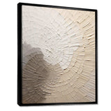 Graceful Minimalism Beige Muted Art - Abstract Canvas Wall Art