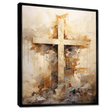 Minimalism Religious Cross - Spiritual Canvas Wall Art