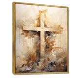 Minimalism Religious Cross - Spiritual Canvas Wall Art