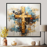 Divine Love Religious Cross III - Spiritual Canvas Wall Art