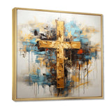 Divine Love Religious Cross III - Spiritual Canvas Wall Art