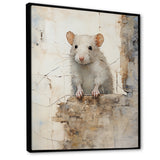Minimalism Squeaky Rodent - Rodent Living Room Wall Art