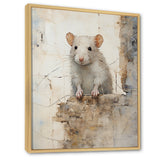 Minimalism Squeaky Rodent - Rodent Living Room Wall Art