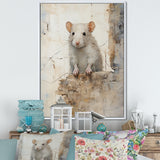 Minimalism Squeaky Rodent - Rodent Living Room Wall Art