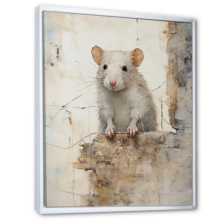 Minimalism Squeaky Rodent - Rodent Living Room Wall Art