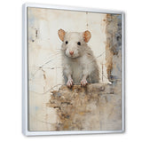 Minimalism Squeaky Rodent - Rodent Living Room Wall Art