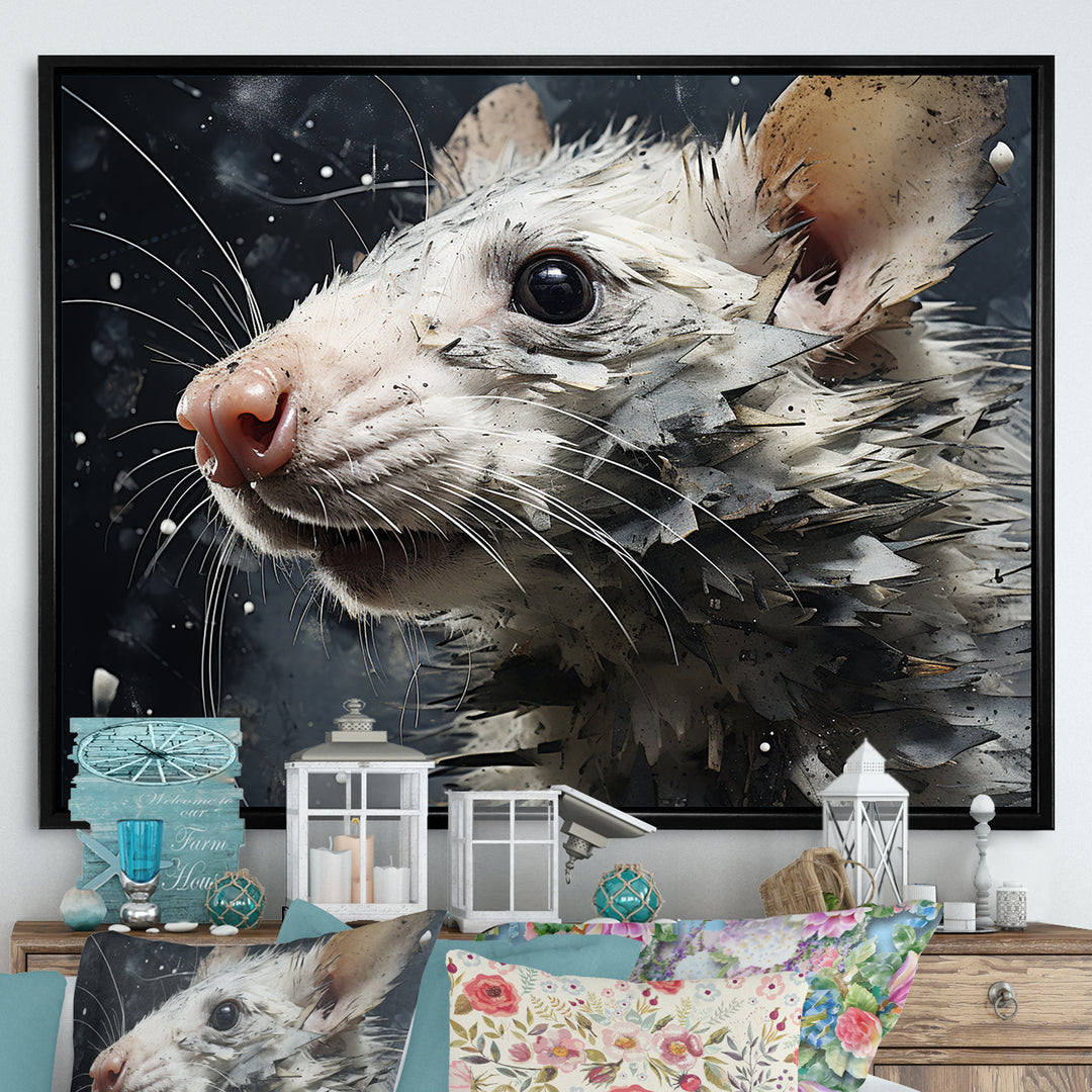 Squeaky Rodent Painting - Rodent Canvas Wall Art