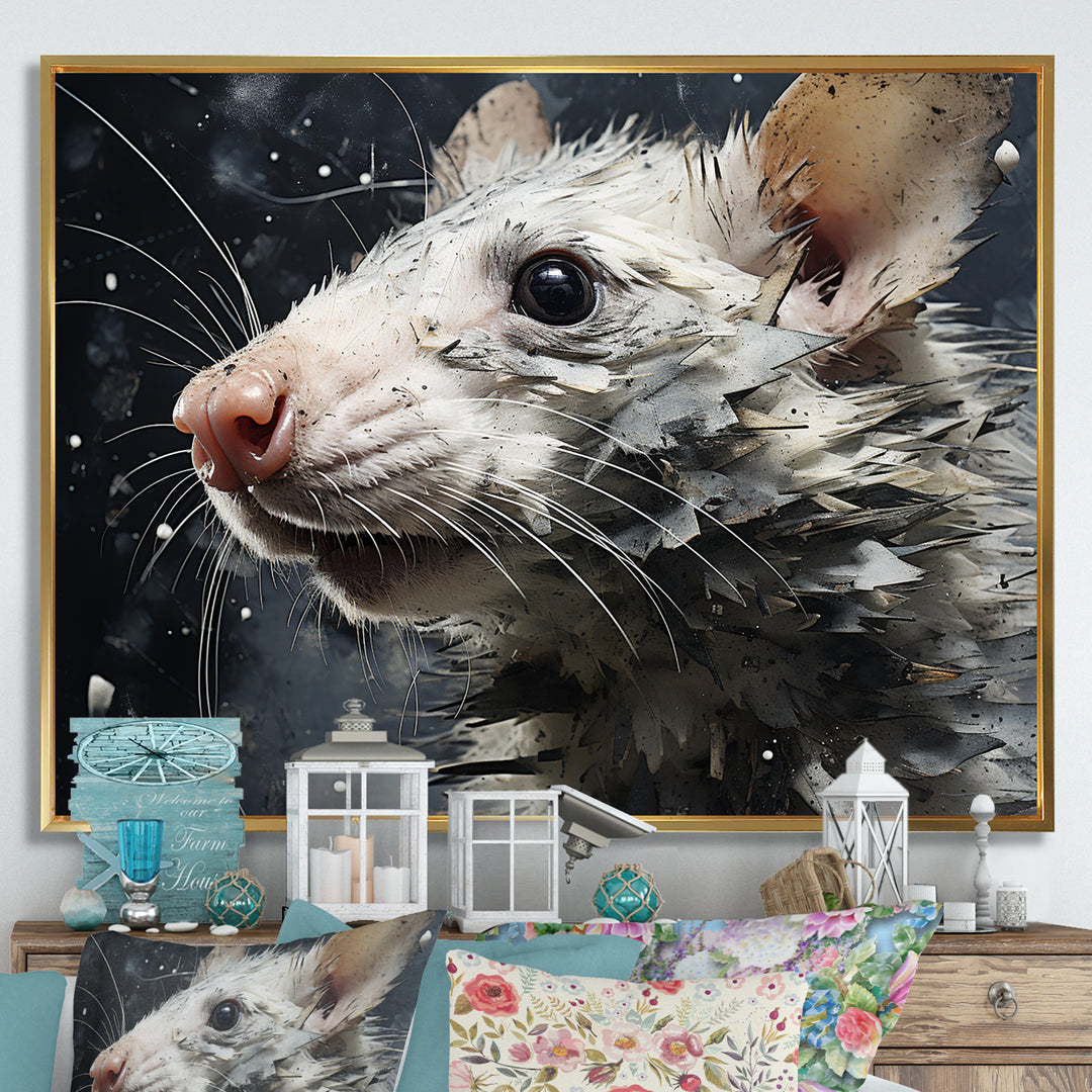 Squeaky Rodent Painting - Rodent Canvas Wall Art