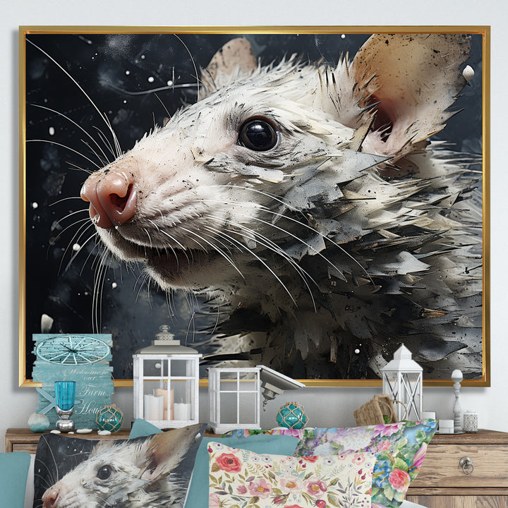 Squeaky Rodent Painting - Rodent Canvas Wall Art