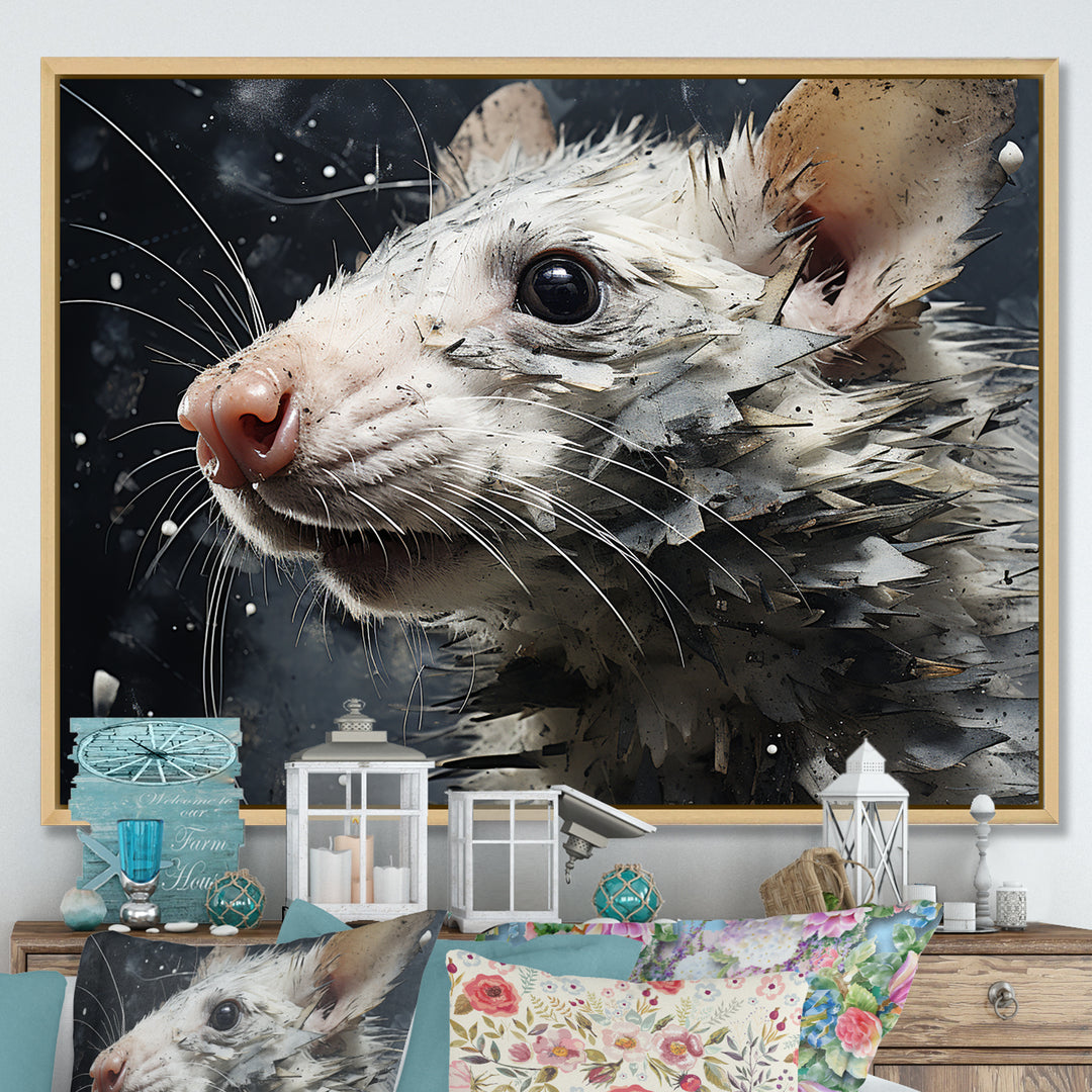 Squeaky Rodent Painting - Rodent Canvas Wall Art