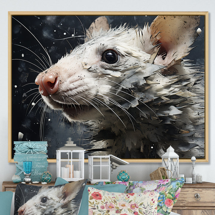 Squeaky Rodent Painting - Rodent Canvas Wall Art