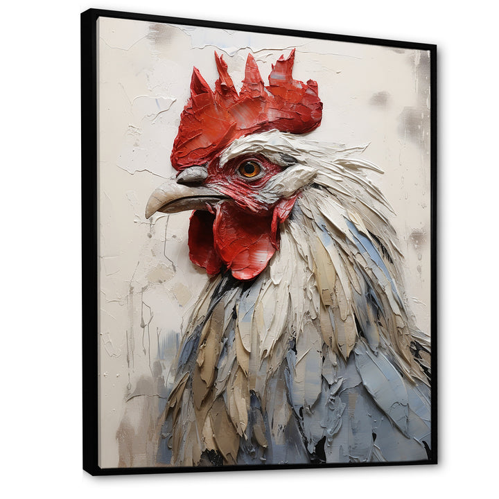 Loyal Rooster Portrait - Rooster Wall Decor