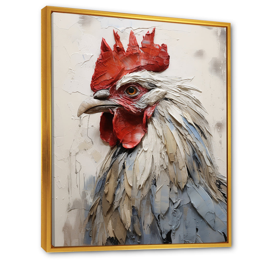 Loyal Rooster Portrait - Rooster Wall Decor