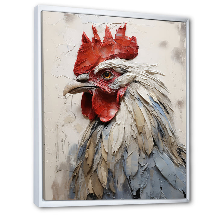 Loyal Rooster Portrait - Rooster Wall Decor