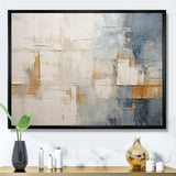 Beige And Gold Minimalism Scandinavian I - Landscapes Canvas Wall Art