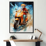 Speedy Scooter Delivery - Scooter Canvas Wall Art