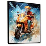Speedy Scooter Delivery - Scooter Canvas Wall Art