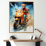 Speedy Scooter Delivery - Scooter Canvas Wall Art