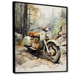 Classic Vintage Scooter - Scooter Canvas Wall Art