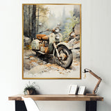 Classic Vintage Scooter - Scooter Canvas Wall Art