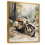 Classic Vintage Scooter - Scooter Canvas Wall Art