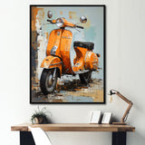 Scooter Escape - Scooter Canvas Wall Art