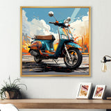 Edgy Scooter Odyssey - Scooter Canvas Wall Art