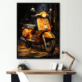 Edgy Scooter Graffiti Odyssey - Scooter Canvas Wall Art