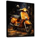 Edgy Scooter Graffiti Odyssey - Scooter Canvas Wall Art