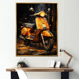 Edgy Scooter Graffiti Odyssey - Scooter Canvas Wall Art