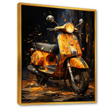 Edgy Scooter Graffiti Odyssey - Scooter Canvas Wall Art