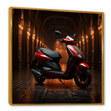 Edgy Scooter Hallway Odyssey - Scooter Canvas Wall Art