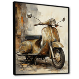 Vintage Scooter Ride - Scooter Canvas Wall Art