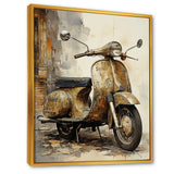 Vintage Scooter Ride - Scooter Canvas Wall Art