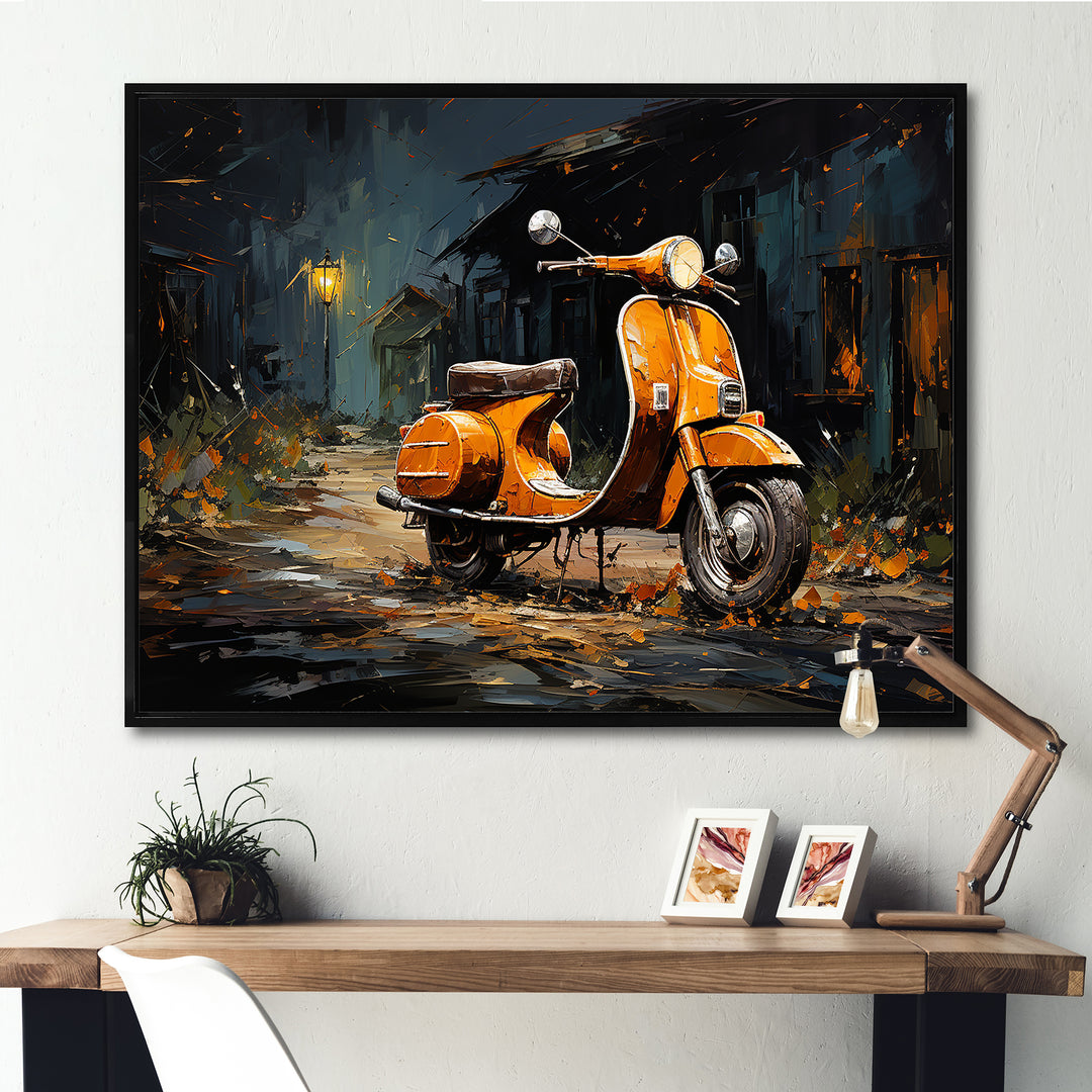 Scooter Adventures - Scooter Canvas Wall Art